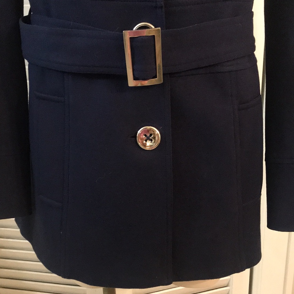 Cache Navy Coat - Picture 3 of 12